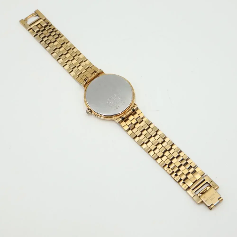 Vintage Seiko Gold Tone Watch Unisex 32mm Date Dial 7N29-6090 w New Battery